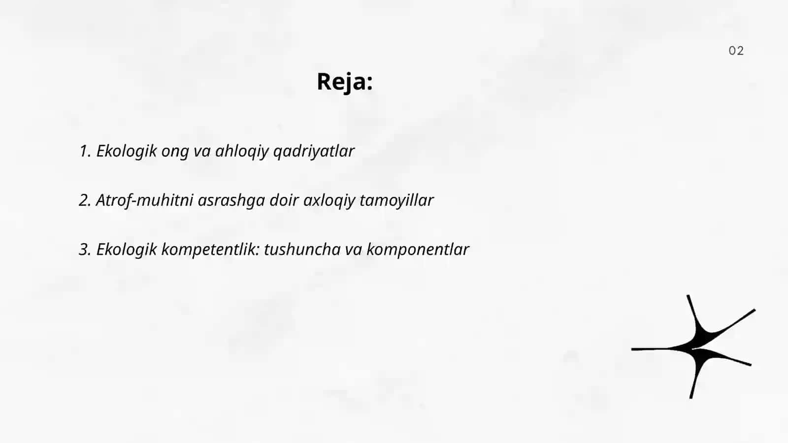 Ekologik ong ahloq va komptentlik 2