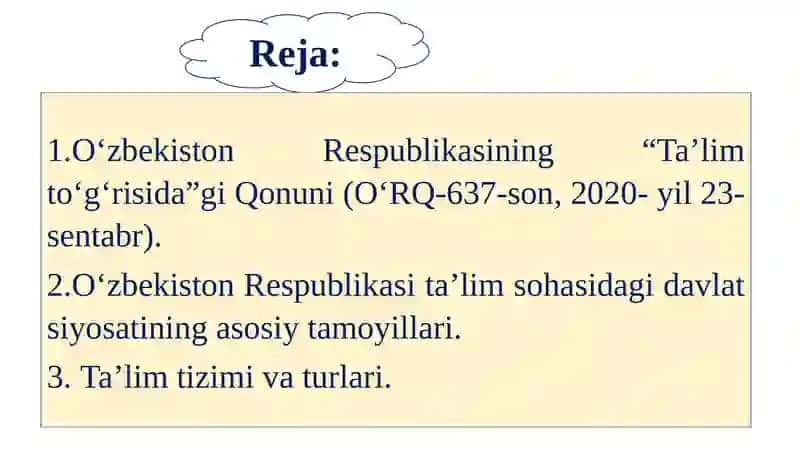 O‘ZBEKISTON RESPUBLIKASIDA TA’LIM TIZIMINI RIVOJLANTIRISHNING KONSEPTUAL ASOSLARI 2