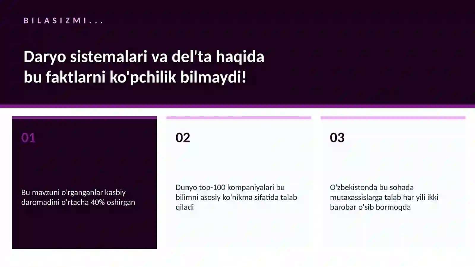Daryo sistemalari va del'ta 2