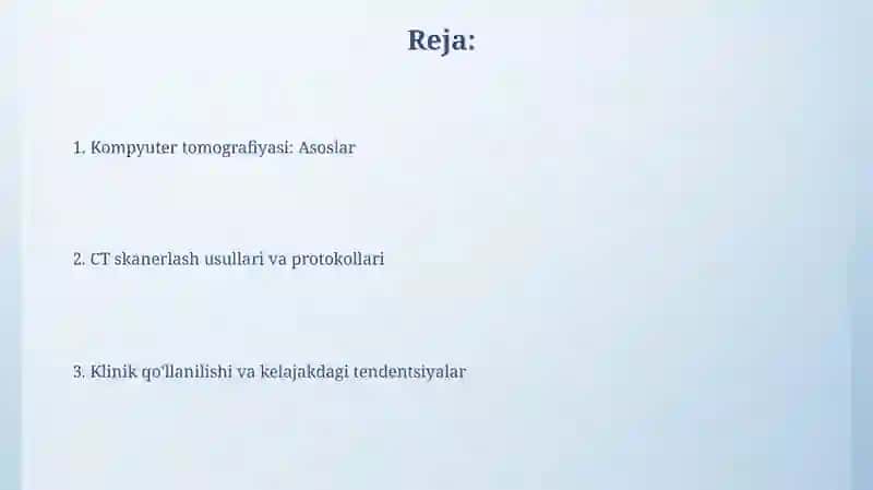 Kompyuter tomografiyasi 2