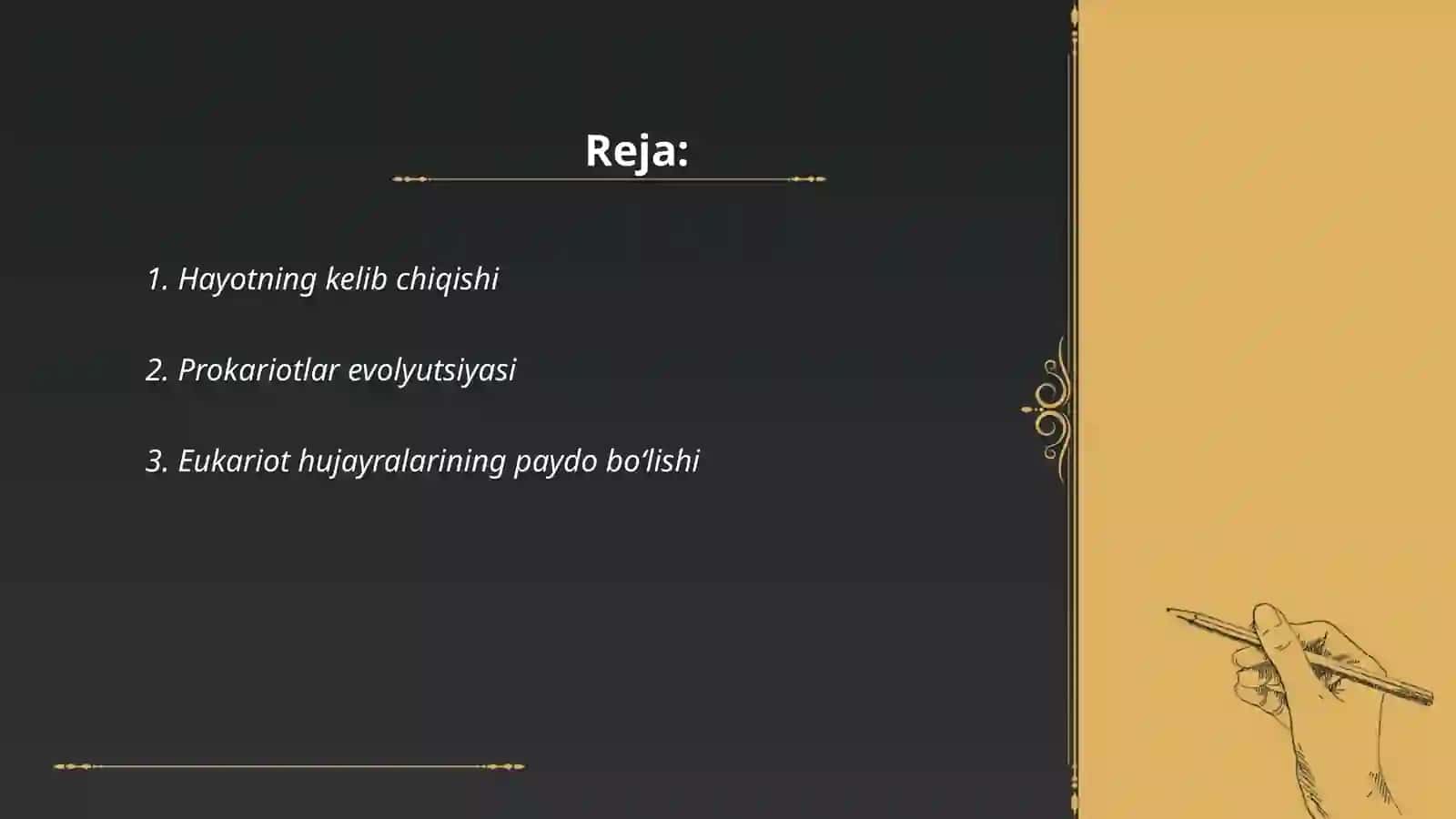 Tur evolutsion jarayonning asosiy bosqichi 2