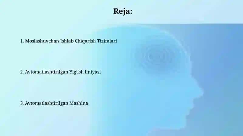 Avtomatlashtirilgan liniyalarni loyihalash 2