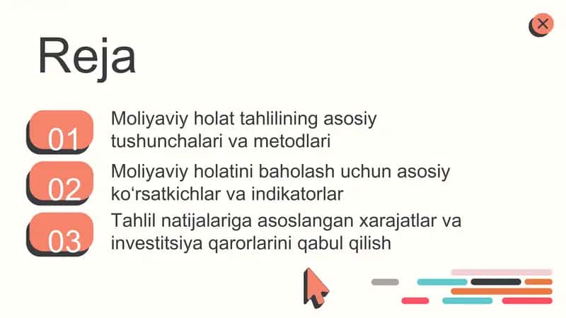 Xo'jalik yurituvchi subyektning molyaviy holati tahlili 2