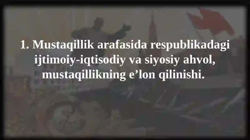 O'zbekistonning tashkili topishi 2