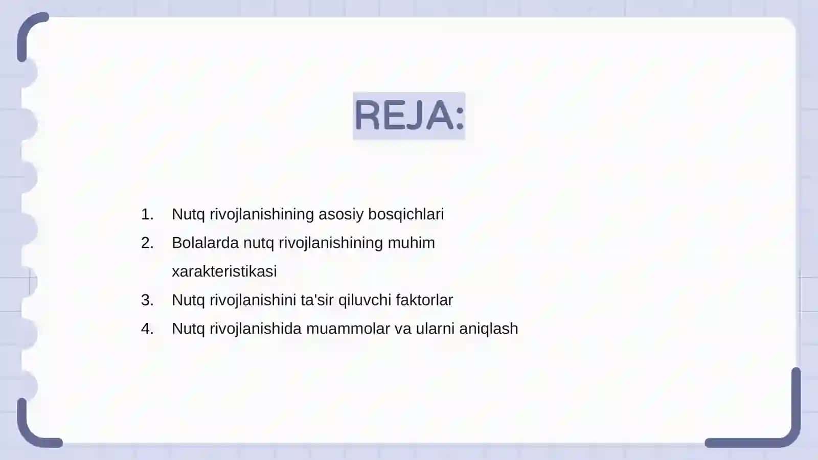 Nutq rivojlanishi haqida mulohazalar 2