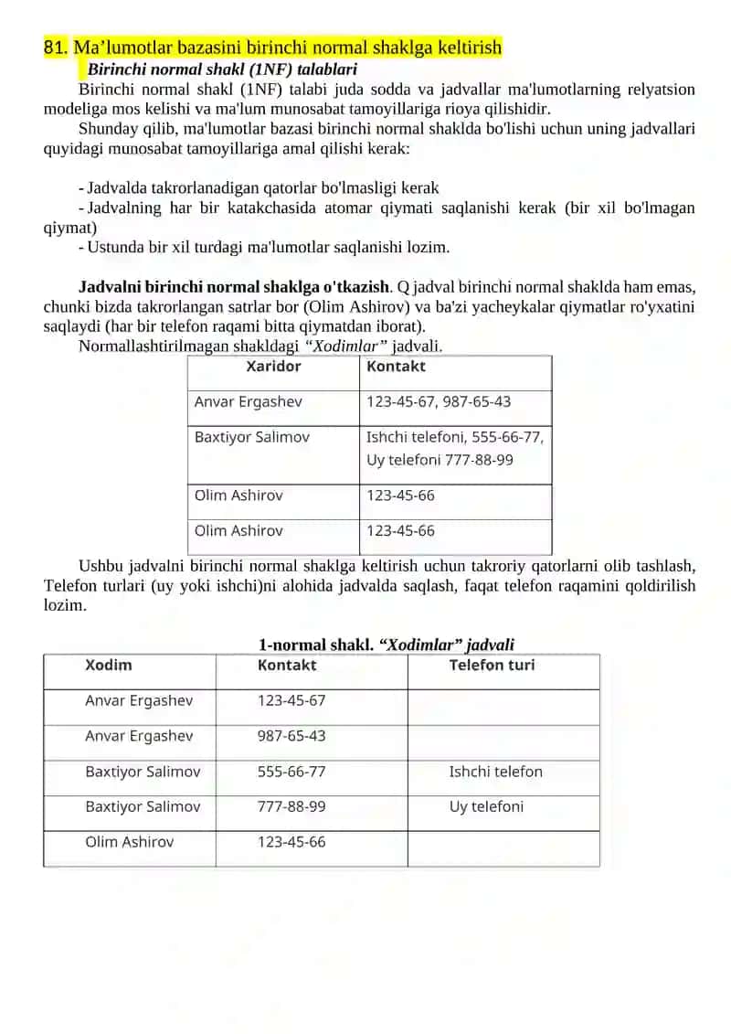 Normalashtirishda Anomaliya Tushunchasi 2