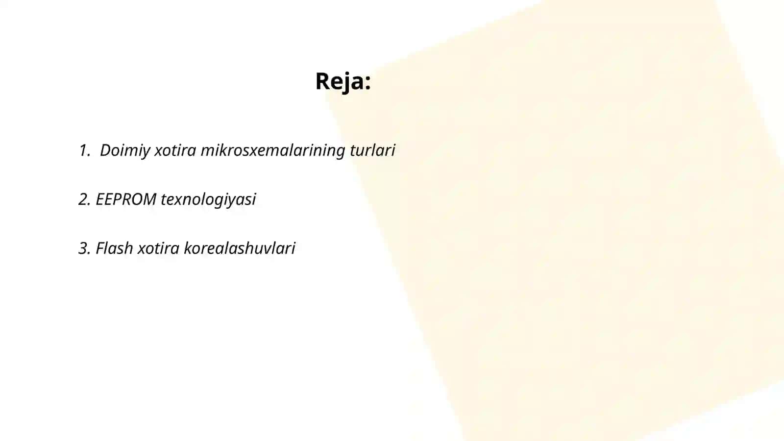 Doimiy xotira qurilma mikrosxemalar 2
