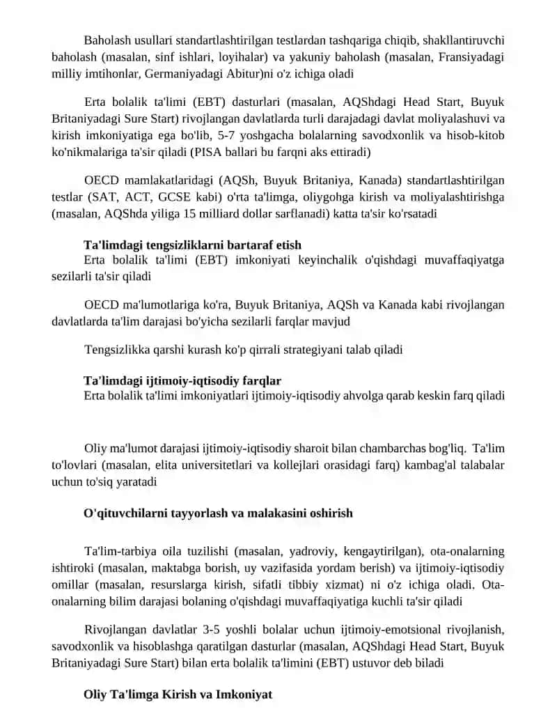 Rivojlangan davlatlarda taʼlim va tarbiya jarayoni 2