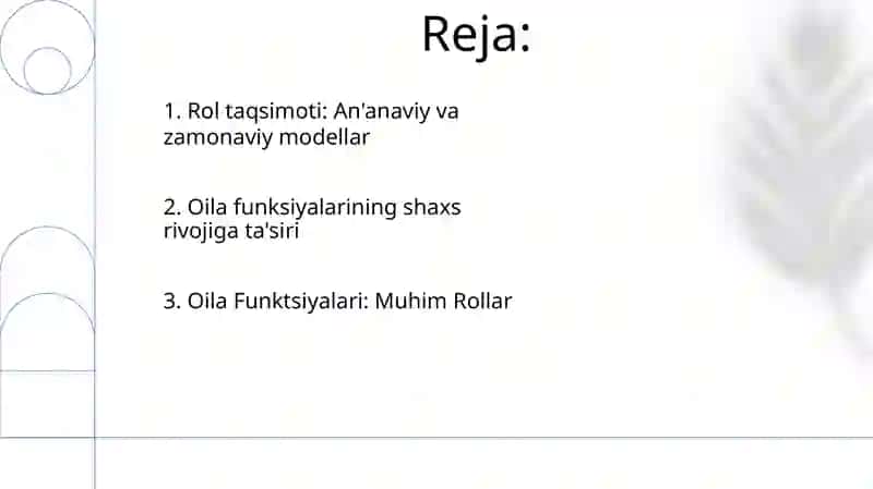 Oila funksiyasi turlari oilada rollar taqsimoti 2