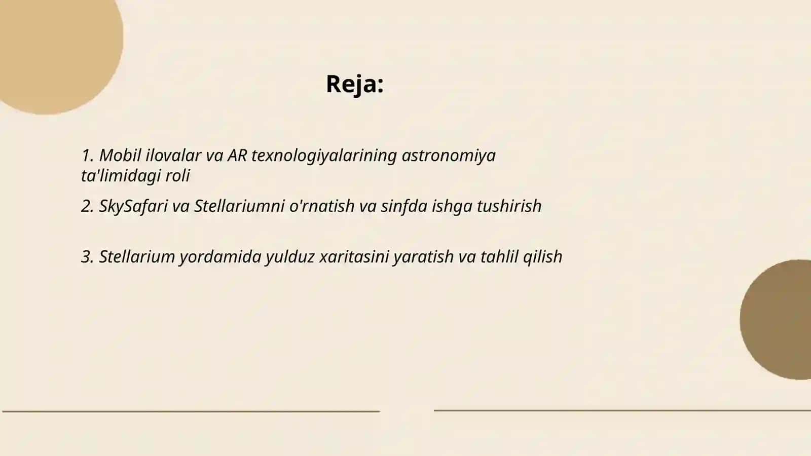 Mobil ilovalar va AR texnologiyalari astronomiya o‘qitishda 2