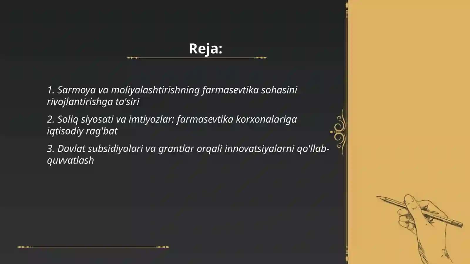 Farmasevtika soxasini rivojlantirishning iqtisodiy omillari 2
