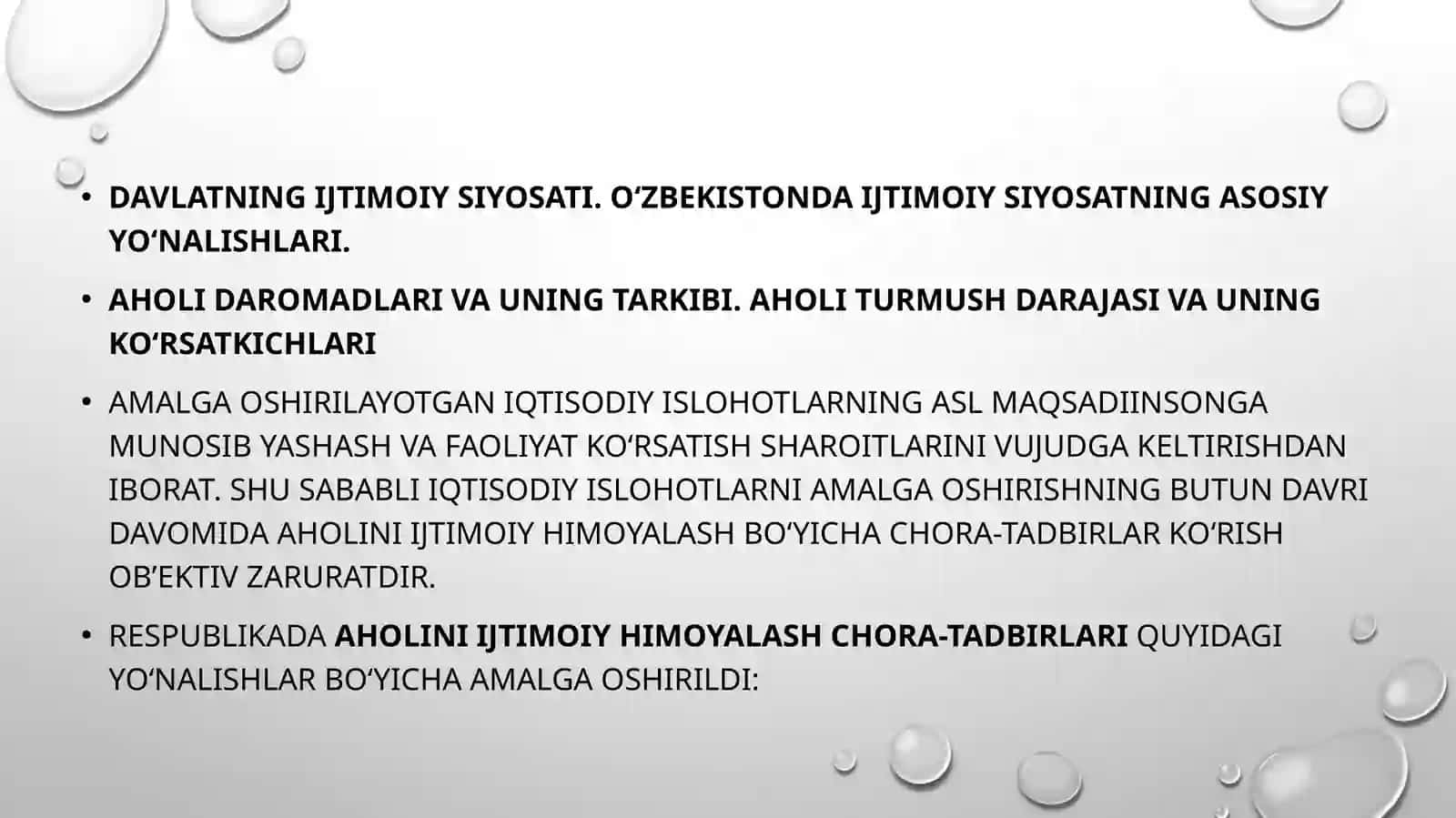 6-mavzu.O’zbekistonRespublikasidagiijtimoiyuzgarishlar.1-ma’ruza 2