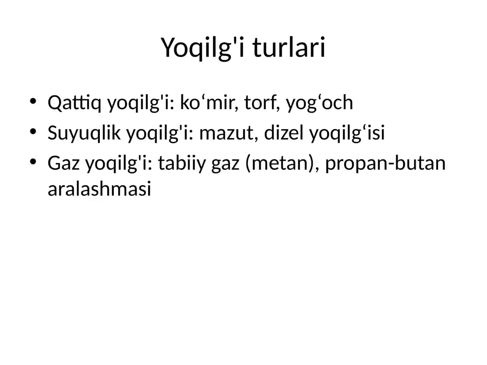 Yoqilg‘ini asosiy xarakteristikalarini ifodalash 2