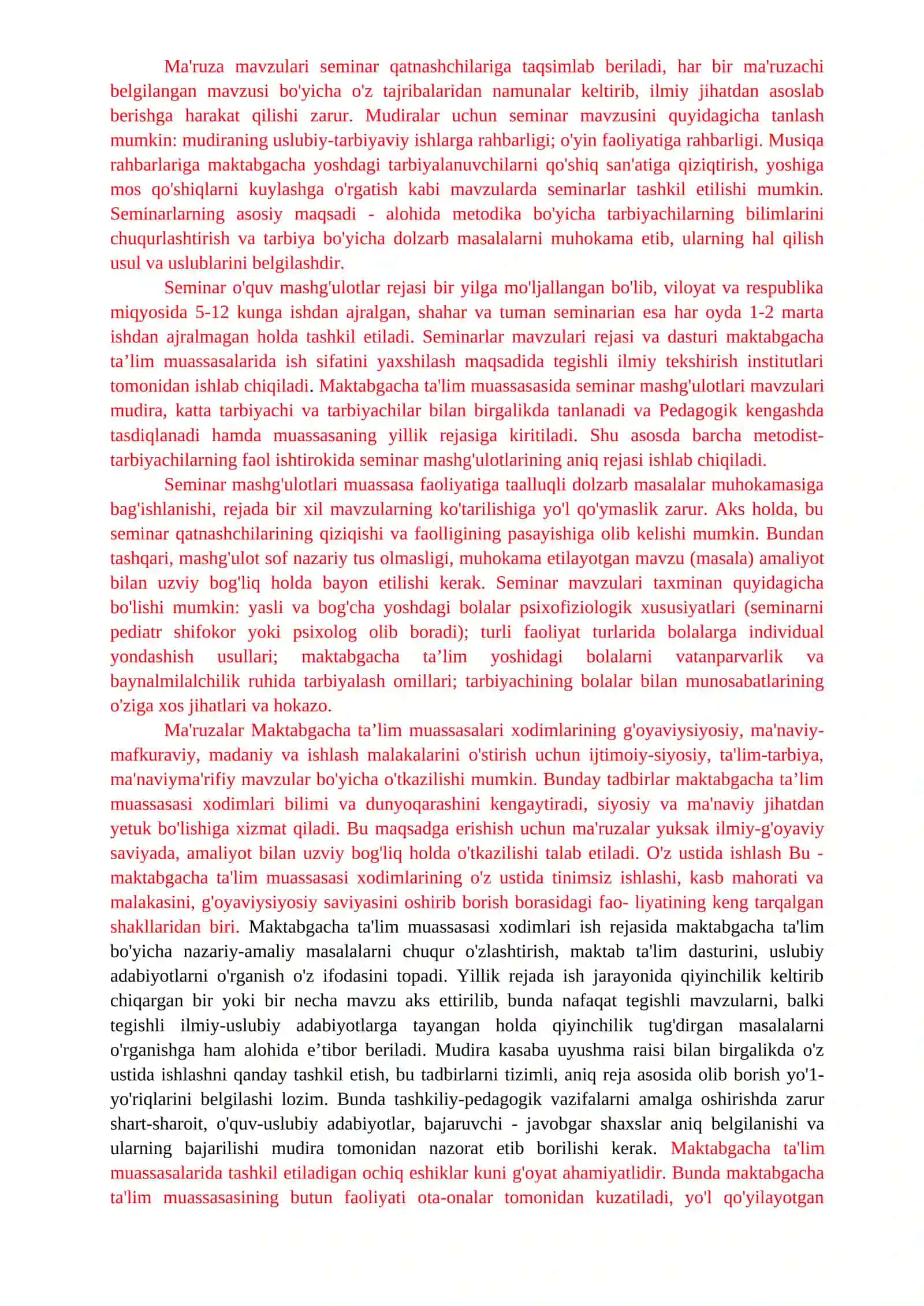 Metodika uyushmasining ishini tashkil etish va unga rahbarlik qilish 2