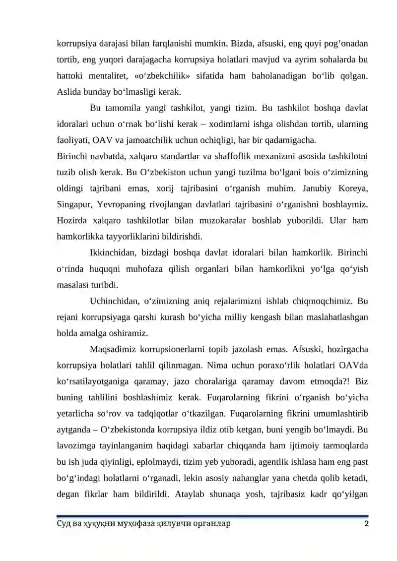 Korrupsiyaga qarshi kurash agentligi 2