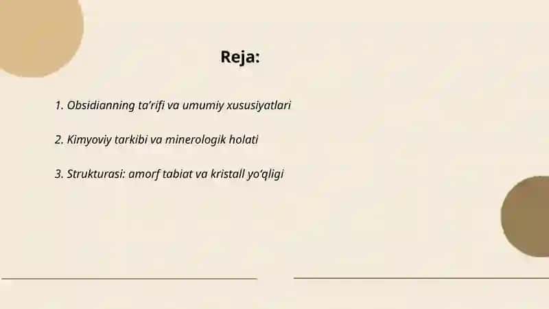 Obsidian minerali haqida 2