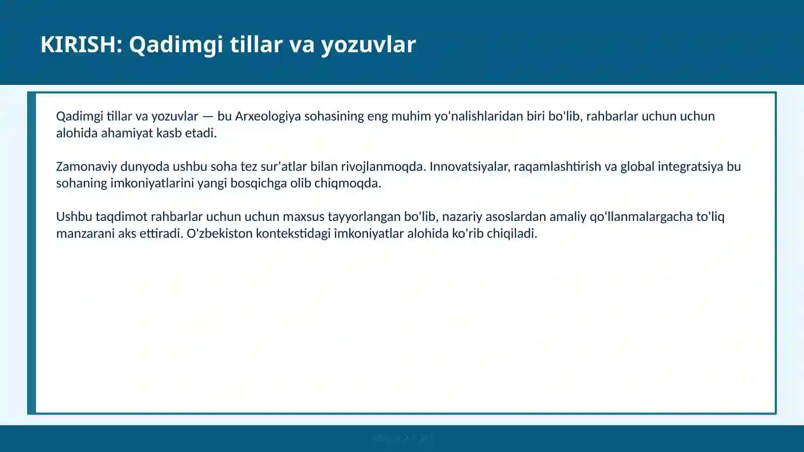 Qadimgi tillar va yozuvlar 2