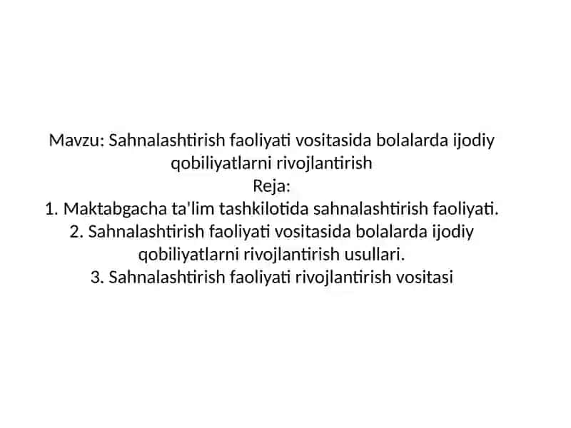 Sahnalashtirishfaoliyatida bolalar 2