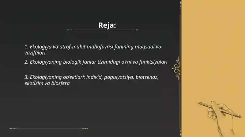 Ekologiya va atrof muhit muhofazasi 2
