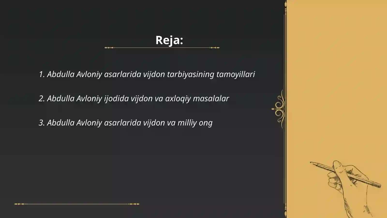 Abdulla Avloniy asarlaridan vijdon tarbiyasi masalalari 2