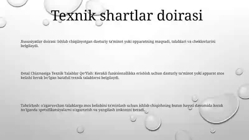 Detal Chizmasiga Texnik Talablar QoʻYish Va Tahrirlash 2