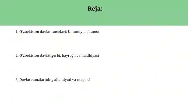 Oʻzbekistonning davlat ramzlari 2