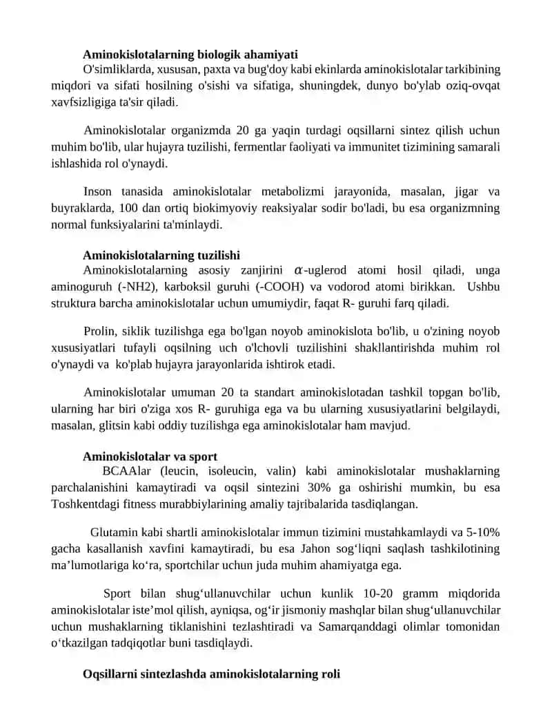 Aminokislotalar 2