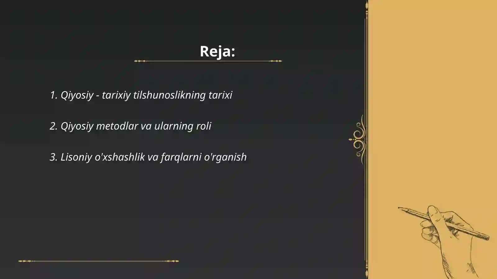 Qiyosiy - tarixiy tilshunoslik haqida tushuncha 2