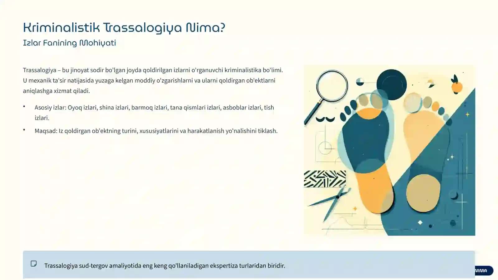 Kriminalistik Trassalogiya Va Ballistika: O'xshashliklar Va Farqlar 2
