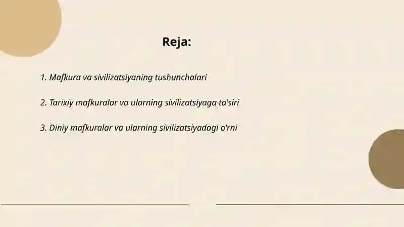 Mafkura va sivilizatsiya 2