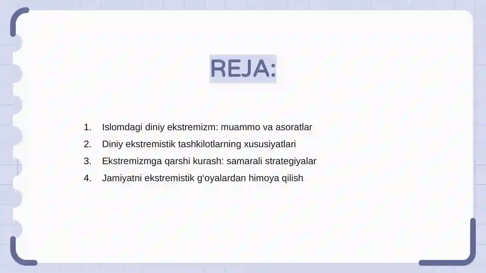 Islomdagi diniy ekstremistik tashkilotlar faoliyatiga qarshi kurash 2