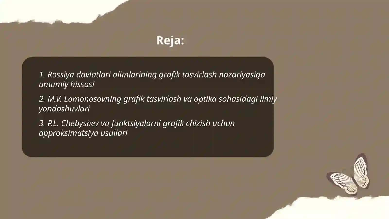 Rossiya davlatlari olimlarining grafik tasvirlash asoslariga qo'shgan hissalari 2