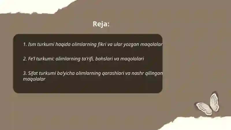 Mustaqil so'z turkumlari haqida olimlarning fikri va ular yozgan maqolalar 2