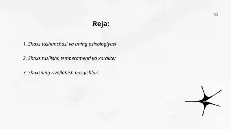 Shaxs va uning psixologiyasi 2