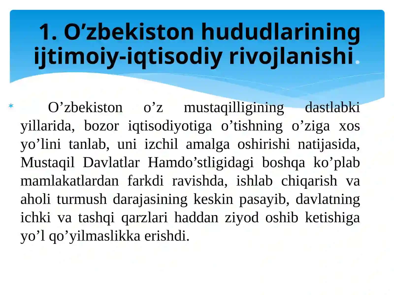 Davlatning mintaqaviy siyosati va hududlar rivojlanishining istiqbollari 2