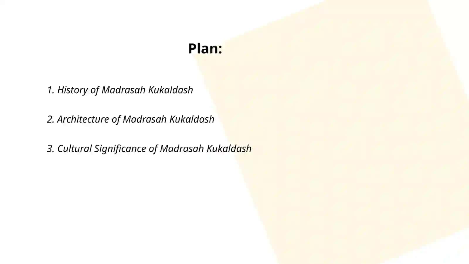 Tarixiy ma'lumotlar to'plami - Madrasah Kukaldash 2