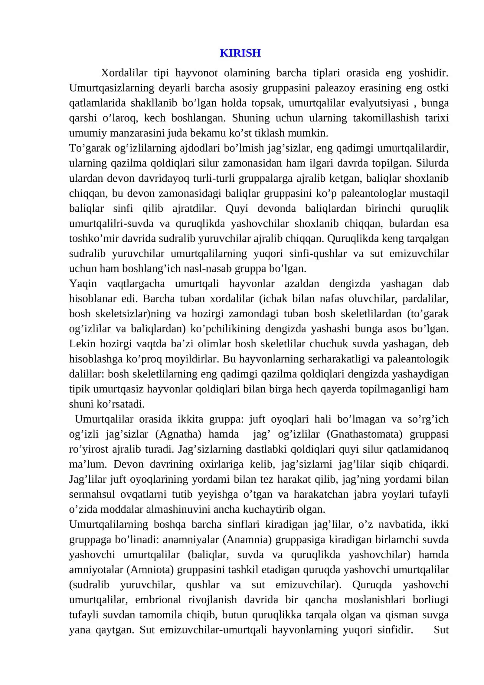 O'rta Osiyo umurtqali hayvonlarini o'rganilish tarixi 2