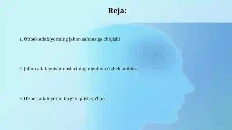 O'zbekiston adiblari dunyo nigohida 2