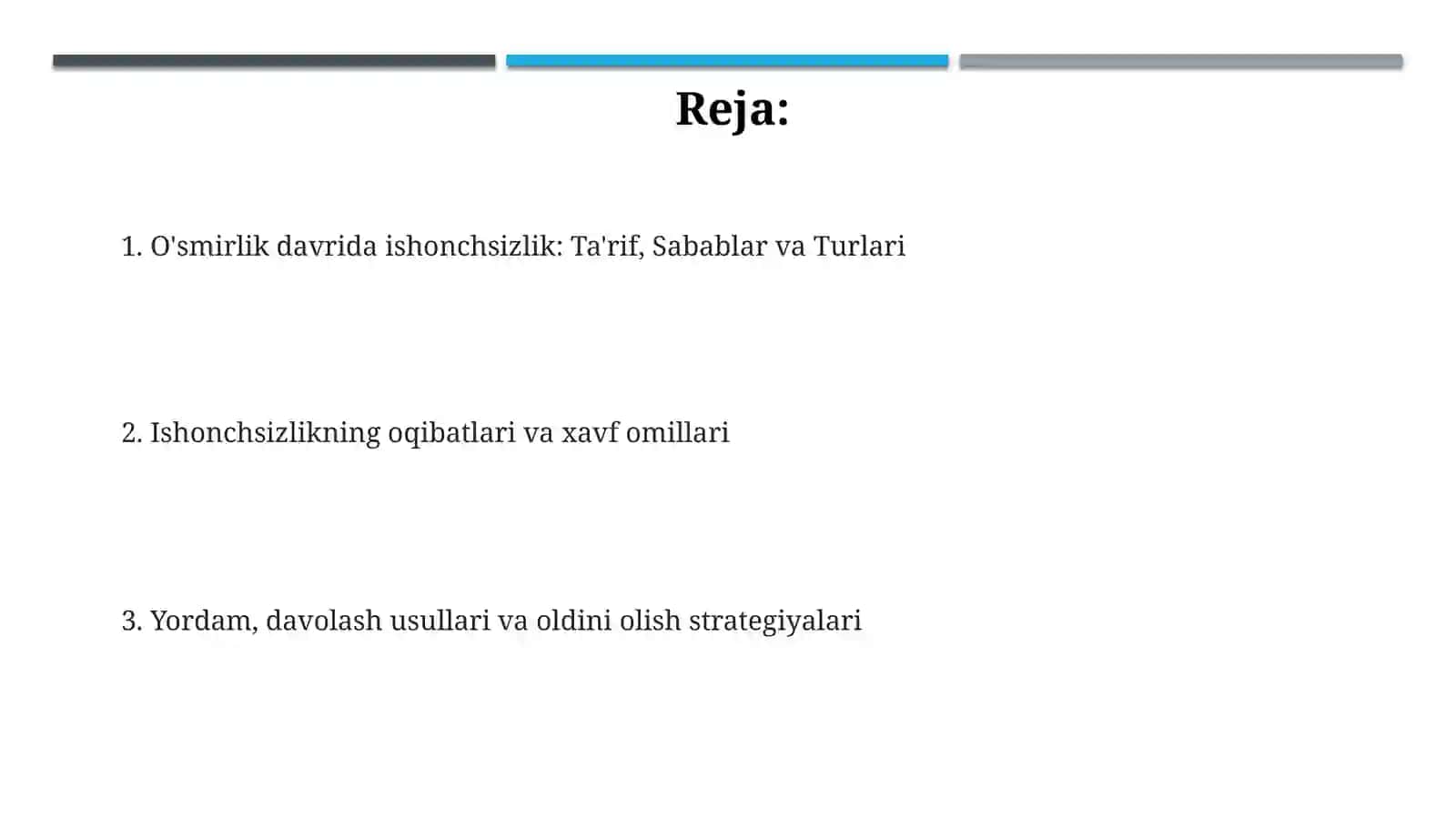 O'smirlik davrida o'ziga ishonch muammolari 2