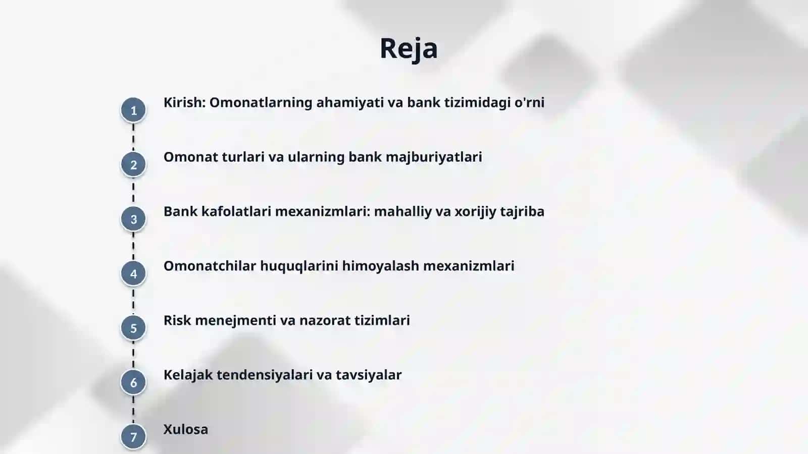 Aholi omonatlari va ular bo`yicha banklarning majburiyatlari va kafolatlari: mahalliy va xorijiy amalyot 2