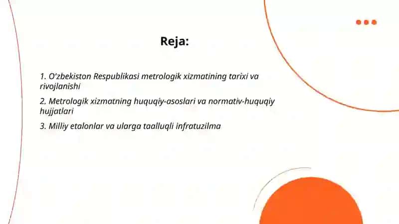 O'zbekiston Respublikasi metrologik xizmati 2