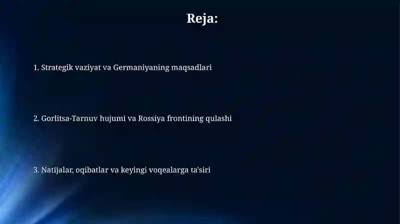 Strategik vaziyat va Germaniyaning maqsadlari 2
