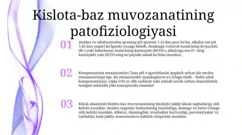 Kislota-Asos Muozanati Patofiziologiyasi 2