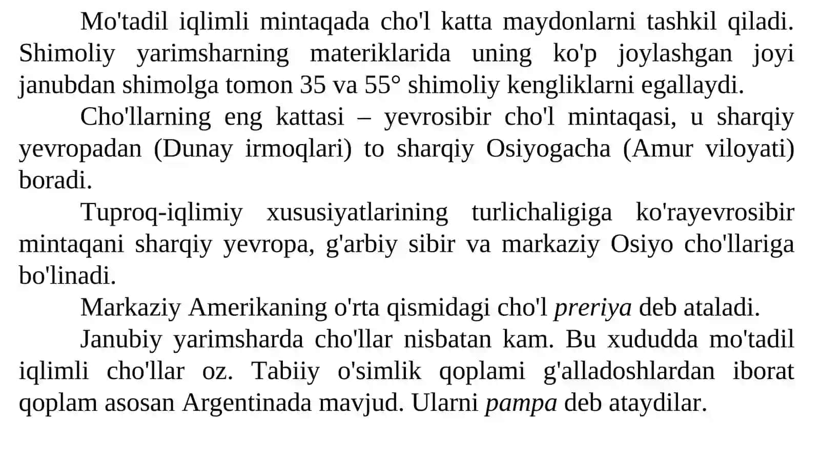 O’simliklarning mintaqalar bo’yicha tarqalishi 2