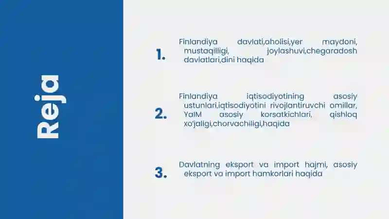 Finlandiya davlati va iqtisodiyoti haqida 2