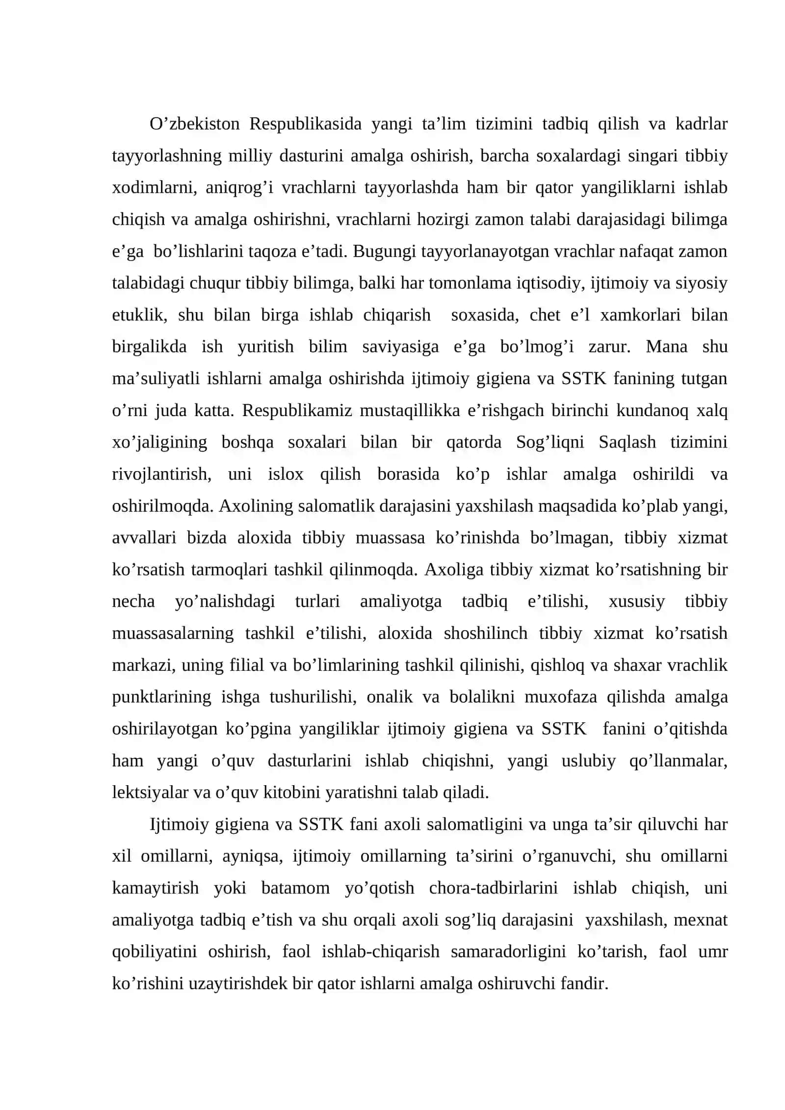 Ijtimoiy gigiena va sog’liqni saqlashni tashkil qilish fani, o’qitilishi, vazifalari, printsiplari, usullari, uning qisqacha rivojlanish tarixi 2