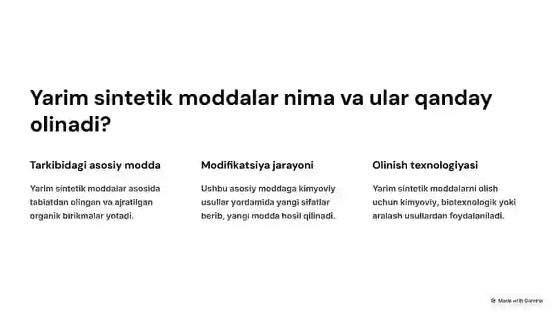 Yarim sintetik moddalarni olish printsiplari 2