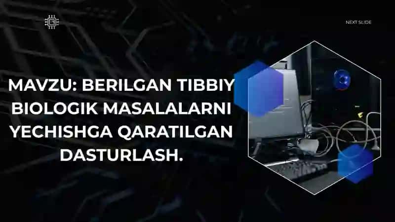 TIBBIYOTDA AXBOROT TEXNOLOGIYALARI FANIDAN TAYYORLAGAN MUSTAQIL ISHI 2