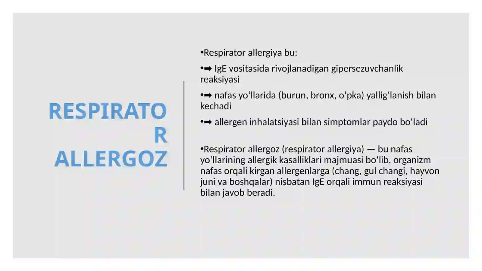 RESPIRATOR ALLERGOZ 2