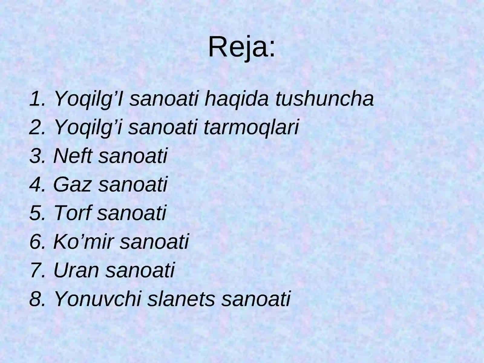 Yoqilg’i sanoati 2